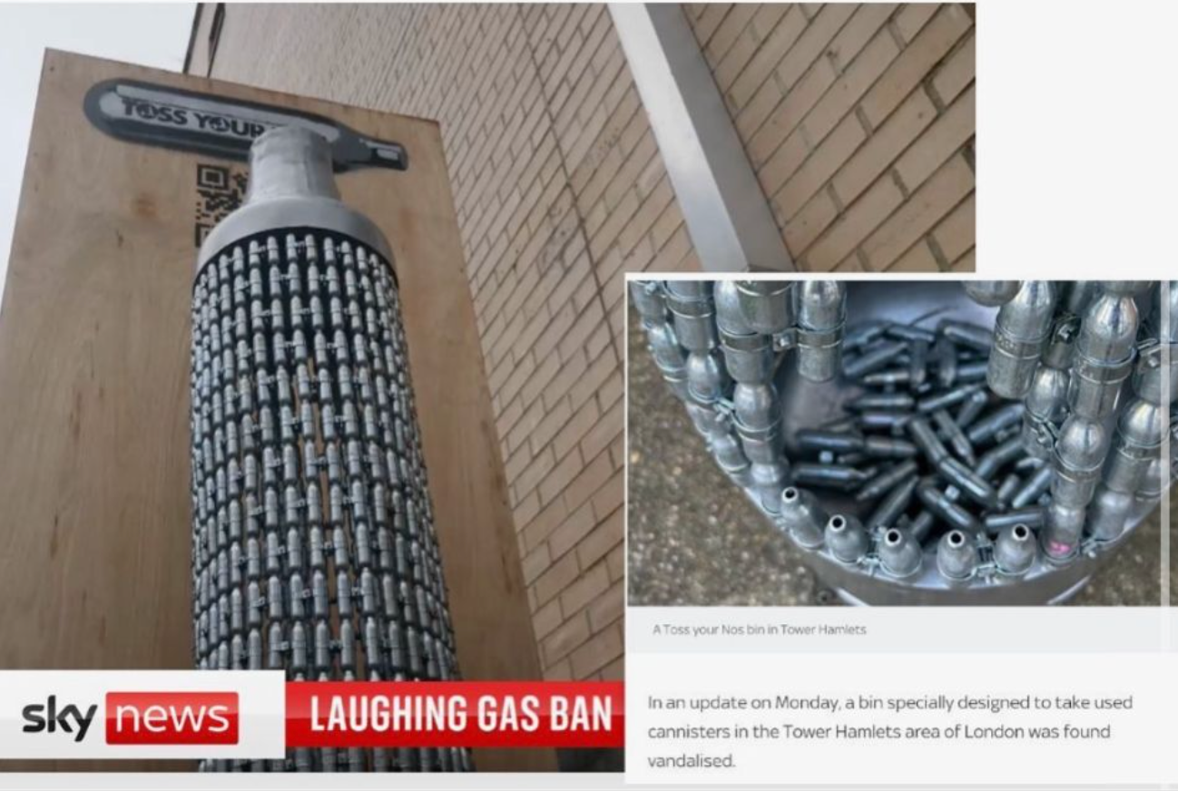 Toss Your Nos bin featured in the news